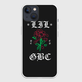 Чехол для iPhone 13 с принтом Peep Rose в Новосибирске,  |  | gbc | hip hop | lil | logo | peep | rap | rock | rose | знаменитости. эмо | известный | исполнитель | пип | рок | рэп | хип хоп