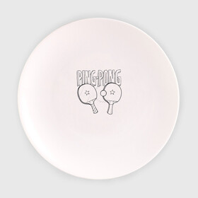 Тарелка с принтом  пинг понг в Новосибирске, фарфор | диаметр - 210 мм
диаметр для нанесения принта - 120 мм | Тематика изображения на принте: ping pong | настольный теннис | пинг понг | спорт | теннис