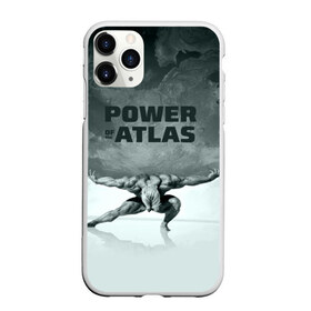 Чехол для iPhone 11 Pro матовый с принтом Power of the Atlas в Новосибирске, Силикон |  | Тематика изображения на принте: atlas | power | powerlifting | sport | strength | weightlifting | атлант | бодибилдинг | качок | пауэрлифтинг | сила | спорт