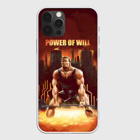 Чехол для iPhone 12 Pro Max с принтом Power of will в Новосибирске, Силикон |  | power | powerlifting | sport | strength | weightlifting | бодибилдинг | качок | пауэрлифтинг | сила | спорт