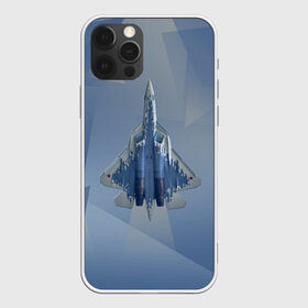 Чехол для iPhone 12 Pro Max с принтом Су-57 в Новосибирске, Силикон |  | авиа | авиация | брату | ввс | военно воздушные силы | деду | дедушке | день защитника | день защитника отечества | день мужчин | другу | защитник | летать | летчик | любимому | мужской день