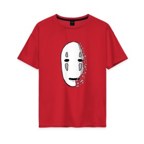 Женская футболка хлопок Oversize с принтом Унесенные призраками, Аниме в Новосибирске, 100% хлопок | свободный крой, круглый ворот, спущенный рукав, длина до линии бедер
 | 