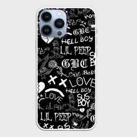 Чехол для iPhone 13 Pro Max с принтом LIL PEEP LOGOBOMBING | ЛИЛ ПИП в Новосибирске,  |  | Тематика изображения на принте: lil peep | lil prince | pink | зарубежная музыка | лил пип | маленький принц