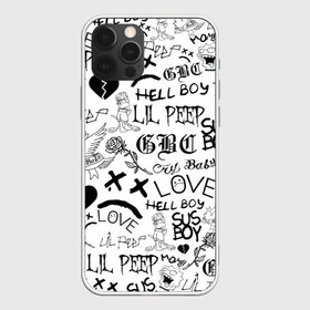 Чехол для iPhone 12 Pro Max с принтом LIL PEEP LOGOBOMBING в Новосибирске, Силикон |  | lil peep | lil prince | pink | зарубежная музыка | лил пип | маленький принц