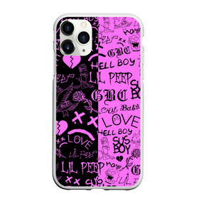 Чехол для iPhone 11 Pro матовый с принтом LIL PEEP LOGOBOMBING BLACK PINK в Новосибирске, Силикон |  | lil peep | lil prince | pink | зарубежная музыка | лил пип | маленький принц