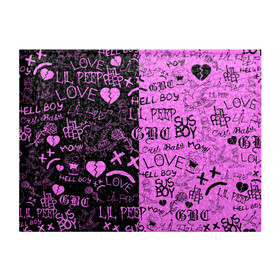 Обложка для студенческого билета с принтом LIL PEEP LOGOBOMBING BLACK PINK в Новосибирске, натуральная кожа | Размер: 11*8 см; Печать на всей внешней стороне | lil peep | lil prince | pink | зарубежная музыка | лил пип | маленький принц