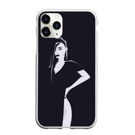 Чехол для iPhone 11 Pro Max матовый с принтом Girl в Новосибирске, Силикон |  | art | beautiful girl | brunette | girl | girl in a dress | арт | брюнетка | девушка | девушка в платье | красивая девушка