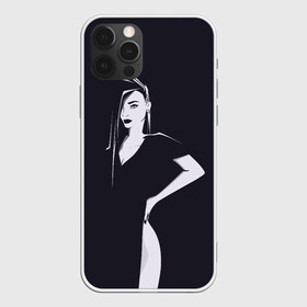 Чехол для iPhone 12 Pro Max с принтом Girl в Новосибирске, Силикон |  | art | beautiful girl | brunette | girl | girl in a dress | арт | брюнетка | девушка | девушка в платье | красивая девушка