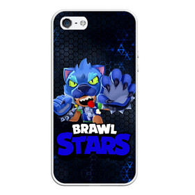 Чехол для iPhone 5/5S матовый с принтом Brawl Stars Blue Hex в Новосибирске, Силикон | Область печати: задняя сторона чехла, без боковых панелей | Тематика изображения на принте: brawl | brawl st | brawl stars | colt | dynamike | game | hex | leon | logo | mobo | poco | shelly | stars | бравл | динамайк | игра | игры | кольт | леон | лого | мобильные игры | надпись | поко | старс | шелли