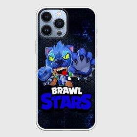 Чехол для iPhone 13 Pro Max с принтом Brawl Stars Blue Hex в Новосибирске,  |  | brawl | brawl st | brawl stars | colt | dynamike | game | hex | leon | logo | mobo | poco | shelly | stars | бравл | динамайк | игра | игры | кольт | леон | лого | мобильные игры | надпись | поко | старс | шелли