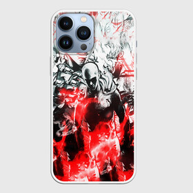 Чехол для iPhone 13 Pro Max с принтом One Punch Man Collage в Новосибирске,  |  | Тематика изображения на принте: anime | comics | man | manga | one | punch | аниме | ванпанчмен | комикс | манга