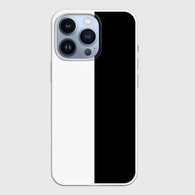 Чехол для iPhone 13 Pro с принтом ПРОСТО ЧЁРНО БЕЛЫЙ | Black and White в Новосибирске,  |  | black | black  white | color | white | белый | геометрия | чб | чёрно белый | чёрный
