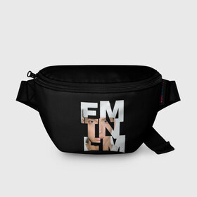 Поясная сумка 3D с принтом Eminem в Новосибирске, 100% полиэстер | плотная ткань, ремень с регулируемой длиной, внутри несколько карманов для мелочей, основное отделение и карман с обратной стороны сумки застегиваются на молнию | eminem | актёр | композитор | музыкант | продюсер | рэпер | эминем