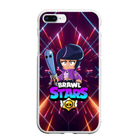 Чехол для iPhone 7Plus/8 Plus матовый с принтом BRAWL STARS BIBI в Новосибирске, Силикон | Область печати: задняя сторона чехла, без боковых панелей | bibi | brawl stars | crow | el brown | leon | leon shark | max | sally leon | shark | stars | werewolf | акула | биби | ворон | леон | оборотень