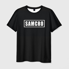 Мужская футболка 3D с принтом Сыны анархии в Новосибирске, 100% полиэфир | прямой крой, круглый вырез горловины, длина до линии бедер | anarchy | samcro | soa | sons of anarchy | жнец | жнец с косой | самкро | сыны анархии