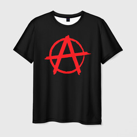 Мужская футболка 3D с принтом Анархия в Новосибирске, 100% полиэфир | прямой крой, круглый вырез горловины, длина до линии бедер | группа | егор летов | музыка | панк | панк рок | свобода | хаос