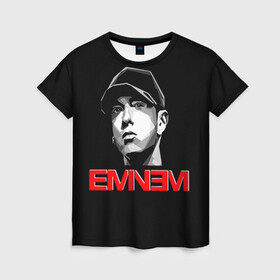Женская футболка 3D с принтом Eminem в Новосибирске, 100% полиэфир ( синтетическое хлопкоподобное полотно) | прямой крой, круглый вырез горловины, длина до линии бедер | eminem | evil | ken kaniff | marshall bruce mathers iii | mm | rap | slim shady | маршалл брюс мэтерс iii | рэп | рэп рок | хип хоп | хорроркор | эминем