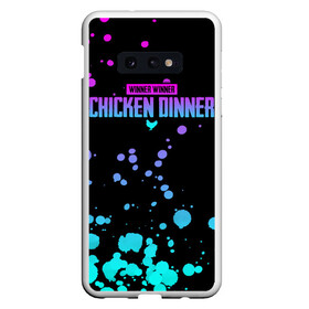 Чехол для Samsung S10E с принтом Chicken Dinner в Новосибирске, Силикон | Область печати: задняя сторона чехла, без боковых панелей | asia | battle | chicken | dinner | duo | epic | guide | lucky | map | miramar | mobile | mortal | pro | royale | solo | winner | битва | лут | пабг | пубг | стрим | топ