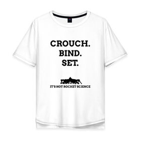 Мужская футболка хлопок Oversize с принтом Crouch. Bind. Set в Новосибирске, 100% хлопок | свободный крой, круглый ворот, “спинка” длиннее передней части | rugby | игроки | регби | сборная | спорт | футбол