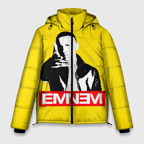 Мужская зимняя куртка 3D с принтом Eminem в Новосибирске, верх — 100% полиэстер; подкладка — 100% полиэстер; утеплитель — 100% полиэстер | длина ниже бедра, свободный силуэт Оверсайз. Есть воротник-стойка, отстегивающийся капюшон и ветрозащитная планка. 

Боковые карманы с листочкой на кнопках и внутренний карман на молнии. | eminem | evil | ken kaniff | marshall bruce mathers iii | mm | rap | slim shady | маршалл брюс мэтерс iii | рэп | рэп рок | хип хоп | хорроркор | эминем