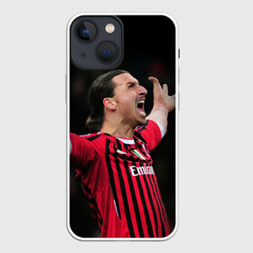 Чехол для iPhone 13 mini с принтом Златан Ибрагимович в Новосибирске,  |  | ac milan | champions | football | ibragimovich | ibrahimovic | milan | soccer | uefa | world cup | златан | златан ибрагимович | ибрагимович | лига чемпионов | милан | форма | футбол