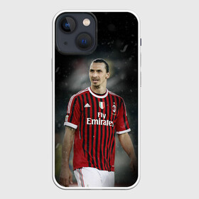 Чехол для iPhone 13 mini с принтом Златан Ибрагимович в Новосибирске,  |  | ac milan | champions | football | ibragimovich | ibrahimovic | milan | soccer | uefa | world cup | златан | златан ибрагимович | ибрагимович | лига чемпионов | милан | форма | футбол