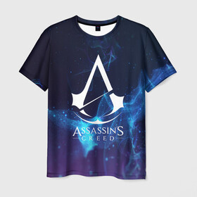 Мужская футболка 3D с принтом ASSASSIN`S CREED | АССАСИН С КРИД (Z) в Новосибирске, 100% полиэфир | прямой крой, круглый вырез горловины, длина до линии бедер | slayer | асасин | ассасин крид | ассассин | тамплиеры