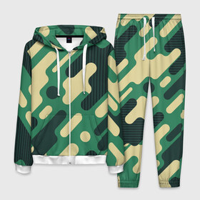 Мужской костюм 3D с принтом Военный камуфляж в Новосибирске, 100% полиэстер | Манжеты и пояс оформлены тканевой резинкой, двухслойный капюшон со шнурком для регулировки, карманы спереди | gift | green | армия | военный камуфляж | военный окрас | война | для девушек | для парней | зеленный окрас | зеленый | камуфляж | крутой принт | подарок | рембо | салатовый | скрытие