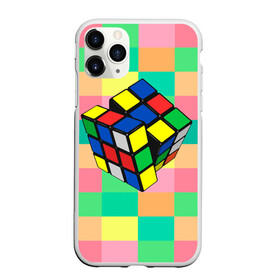 Чехол для iPhone 11 Pro Max матовый с принтом Кубик Рубика в Новосибирске, Силикон |  | игра | интеллект | куб | кубик | рубик | ум