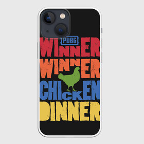 Чехол для iPhone 13 mini с принтом Winner Chicken Dinner в Новосибирске,  |  | asia | battle | chicken | dinner | duo | epic | guide | lucky | map | miramar | mobile | mortal | pro | royale | solo | winner | битва | лут | пабг | пубг | стрим | топ