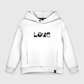 Детское худи Oversize хлопок с принтом Love Cats в Новосибирске, френч-терри — 70% хлопок, 30% полиэстер. Мягкий теплый начес внутри —100% хлопок | боковые карманы, эластичные манжеты и нижняя кромка, капюшон на магнитной кнопке | Тематика изображения на принте: animal | cat | cute | kitty | meow | друг | животные | киска | китти | кот | котенок | котик | кошечка | кошка | лев | леопард | любовь | милый | мур | мяу | пантера | питомец | рысь | тигр | улыбка