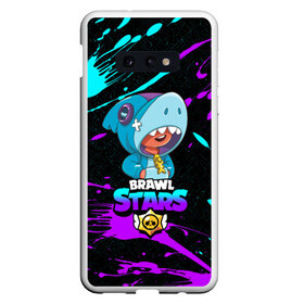 Чехол для Samsung S10E с принтом BRAWL STARS LEONS HARK в Новосибирске, Силикон | Область печати: задняя сторона чехла, без боковых панелей | bib | brawl stars | colt | crow | el brown | leon | leon shark | max | moba | sally leon | shark | акула | берли | биби | бравл старс | браун | ворон | жанр | игра | кольт | леон | леон акула | макс | нита | шелли