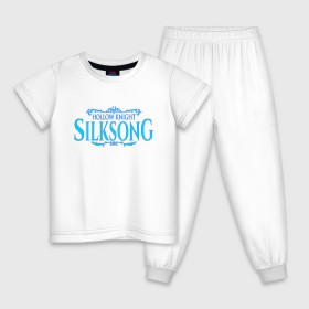 Детская пижама хлопок с принтом Hollow Knight: Silksong в Новосибирске, 100% хлопок |  брюки и футболка прямого кроя, без карманов, на брюках мягкая резинка на поясе и по низу штанин
 | 