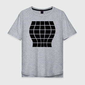Мужская футболка хлопок Oversize с принтом Иллюзия большой груди в Новосибирске, 100% хлопок | свободный крой, круглый ворот, “спинка” длиннее передней части | 3d | 3д | для девушек | иллюзия | иллюзия большой груди | обманка | подарок | прикол