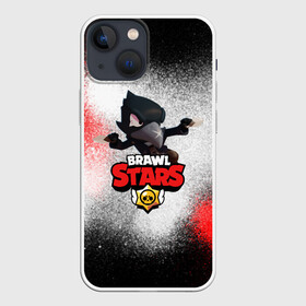 Чехол для iPhone 13 mini с принтом BRAWL STARS CROW в Новосибирске,  |  | bibi | brawl stars | brock | bull | crow | dinomike | el primo | leon | mobile game | nita | poko | ricochet | stars | tara | бравл старс | ворон | леон | мобильные игры