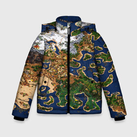 Зимняя куртка для мальчиков 3D с принтом HEROES 3 КАРТА в Новосибирске, ткань верха — 100% полиэстер; подклад — 100% полиэстер, утеплитель — 100% полиэстер | длина ниже бедра, удлиненная спинка, воротник стойка и отстегивающийся капюшон. Есть боковые карманы с листочкой на кнопках, утяжки по низу изделия и внутренний карман на молнии. 

Предусмотрены светоотражающий принт на спинке, радужный светоотражающий элемент на пуллере молнии и на резинке для утяжки | angel | armor | artwork | creature | dragon | fantasy | fantasy art | game | griffin | heroes | heroes maps | heroes of might and magic | knight | might and magic | sword | warriors | weapon | wings | герои