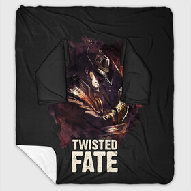 Плед с рукавами с принтом Twisted Fate в Новосибирске, 100% полиэстер | Закругленные углы, все края обработаны. Ткань не мнется и не растягивается. Размер 170*145 | jinx | kda | league | lol | moba | pentakill | riot | rise | rus | skins | варвик | варус | воин | легенд | лига | лол | маг | стрелок | танк | чемпион