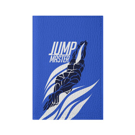 Обложка для паспорта матовая кожа с принтом Jump master в Новосибирске, натуральная матовая кожа | размер 19,3 х 13,7 см; прозрачные пластиковые крепления | cliff diving | dive | diving | swimming | плавание | прыжки в воду | спорт