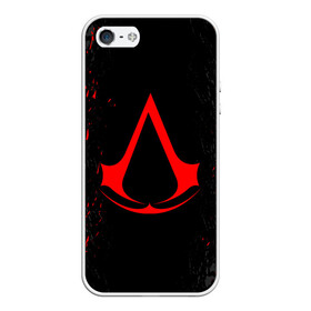 Чехол для iPhone 5/5S матовый с принтом ASSASSIN`S CREED в Новосибирске, Силикон | Область печати: задняя сторона чехла, без боковых панелей | slayer | асасин | ассасин крид | ассассин | тамплиеры