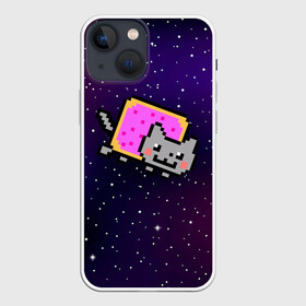 Чехол для iPhone 13 mini с принтом Nyan Cat в Новосибирске,  |  | cat | meme | nyan cat | space | youtube | животное | звезды | интернет | космос | кошка | мем | прикол | радуга | юмор | ютуб