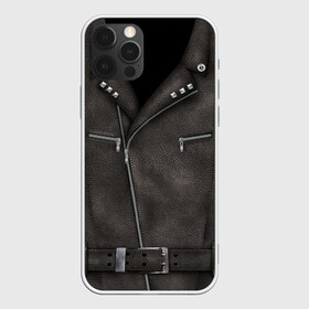 Чехол для iPhone 12 Pro Max с принтом Косуха Байкерская в Новосибирске, Силикон |  | biker jacket | jacket | leather jacket | байкерская | байкерская куртка | кожанка | косуха | косуха байкерская | куртка