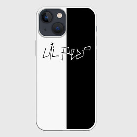 Чехол для iPhone 13 mini с принтом LIL PEEP (НА СПИНЕ) в Новосибирске,  |  | lil peep | lil prince | pink | зарубежная музыка | лил пип | маленький принц