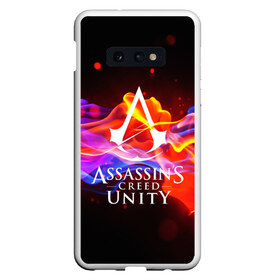 Чехол для Samsung S10E с принтом ASSASSIN`S CREED UNITY в Новосибирске, Силикон | Область печати: задняя сторона чехла, без боковых панелей | black flag | brotherhood | chronicles | creed | game | origins | revelations | rogue | syndicate | unity | альтаир | ассасин | игры | кинжал | пираты