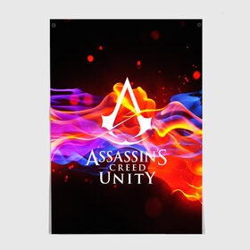 Постер с принтом ASSASSIN`S CREED UNITY в Новосибирске, 100% бумага
 | бумага, плотность 150 мг. Матовая, но за счет высокого коэффициента гладкости имеет небольшой блеск и дает на свету блики, но в отличии от глянцевой бумаги не покрыта лаком | black flag | brotherhood | chronicles | creed | game | origins | revelations | rogue | syndicate | unity | альтаир | ассасин | игры | кинжал | пираты