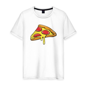 Мужская футболка хлопок с принтом Пицца Пицца Пицца !!!! Pizza в Новосибирске, 100% хлопок | прямой крой, круглый вырез горловины, длина до линии бедер, слегка спущенное плечо. | Тематика изображения на принте: pizza | для девушек | для парней | еда | италия | итальянская еда | колбаса | пицца | пицца с салями | пицца с сыром | подарок | с намеком | салями | сыр | тесто