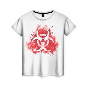 Женская футболка 3D с принтом Plague Inc. в Новосибирске, 100% полиэфир ( синтетическое хлопкоподобное полотно) | прямой крой, круглый вырез горловины, длина до линии бедер | 2019 | biohazard | china | game | ncov | plague | virus | warning | вирус | игра | китай