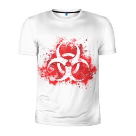 Мужская футболка 3D спортивная с принтом Plague Inc. в Новосибирске, 100% полиэстер с улучшенными характеристиками | приталенный силуэт, круглая горловина, широкие плечи, сужается к линии бедра | 2019 | biohazard | china | game | ncov | plague | virus | warning | вирус | игра | китай