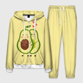 Мужской костюм 3D с принтом Влюбленные Веганы Авокадо в Новосибирске, 100% полиэстер | Манжеты и пояс оформлены тканевой резинкой, двухслойный капюшон со шнурком для регулировки, карманы спереди | 14 февраля | avocado | based | plant | vegan | авокадо | валентина | веган | влюбленный | день | диета | для девочек | для фитнеса | женская | зож | кето | кето диета | купить | мужская | с авокадо | с принтом | фитнес