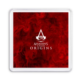 Магнит 55*55 с принтом Assassin’s Creed Origins в Новосибирске, Пластик | Размер: 65*65 мм; Размер печати: 55*55 мм | Тематика изображения на принте: 