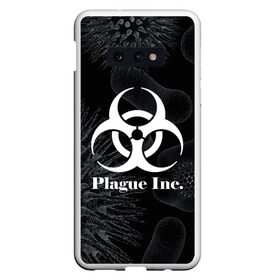 Чехол для Samsung S10E с принтом PLAGUE INC в Новосибирске, Силикон | Область печати: задняя сторона чехла, без боковых панелей | molecule | plague inc | абстракция | бактерии | вирус | клетки | медицина | микробы | молекулы | наука | нейрон | нейроны | планета | текстура | текстуры | формула